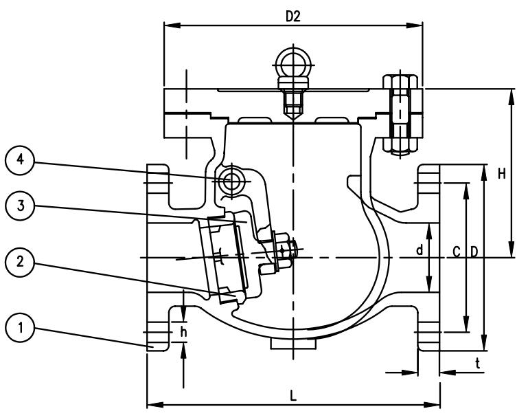 JIS F7372 Marine Cast Iron Valve